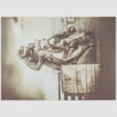 Decoupage Cowboy Barrel Racer Seidenpapier (Vorderseite)