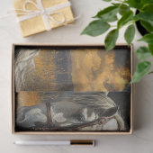 Decoupage Cowboy Pferd Schlafen vor dem Sturm Seidenpapier (Geschenk)