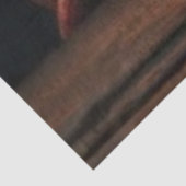 Découpage-Cowboy-Santa späht unartig brav Seidenpapier (Ausschnitt)