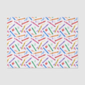 Decoupage Crayons Geburtstagsparty Kids Seidenpapier (Vorderseite)