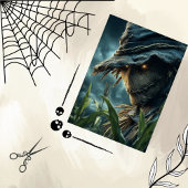 Decoupage Creepy Scarecrow Gothic Style Seidenpapier