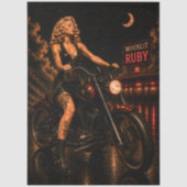 Decoupage Crimson Moon passt zu Moonlit Ruby  Seidenpapier (Vorderseite)