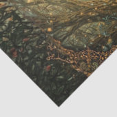 Decoupage Curious Girl Mystical Caterpillar Seidenpapier (Ausschnitt)