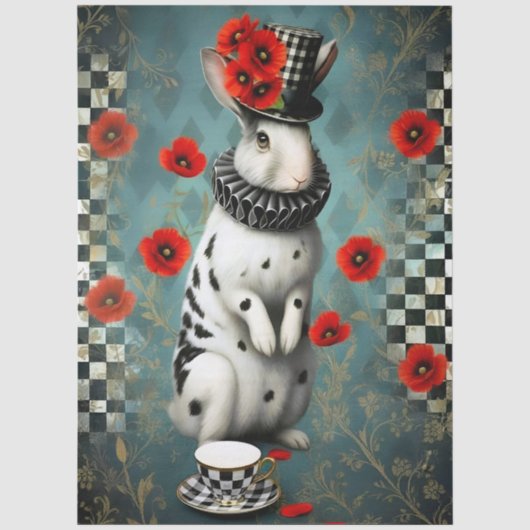 Decoupage Curious Wonderland Seidenpapier (Vorderseite)