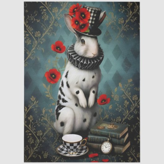 Decoupage Curious Wonderland Seidenpapier (Vorderseite)