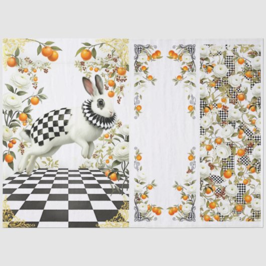 Decoupage Curious Wonderland Seidenpapier (Vorderseite)