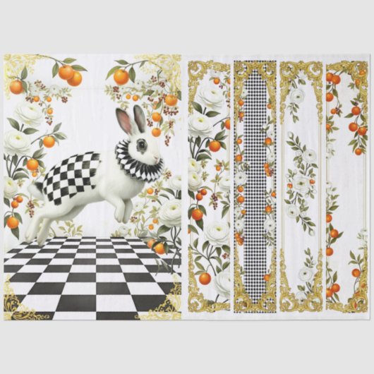 Decoupage Curious Wonderland Seidenpapier (Vorderseite)
