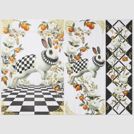 Decoupage Curious Wonderland Seidenpapier (Vorderseite)