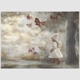 Decoupage Custom Mairytale Storybook Little Girl 2 Seidenpapier