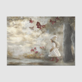 Decoupage Custom Mairytale Storybook Little Girl 2 Seidenpapier