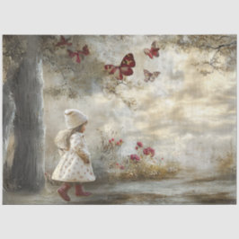 Decoupage Custom Mairytale Storybook Little Girl Seidenpapier