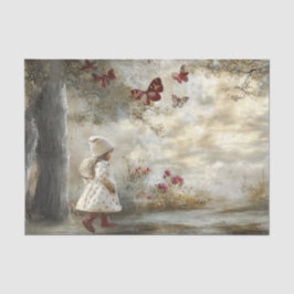 Decoupage Custom Mairytale Storybook Little Girl Seidenpapier