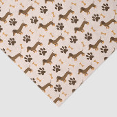 Decoupage Dackel Hund Tier Seidenpapier (Ausschnitt)