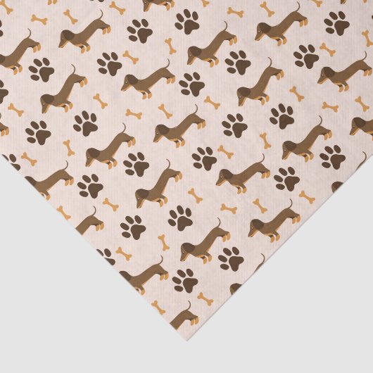 Decoupage Dackel Hund Tier Seidenpapier (Ausschnitt)