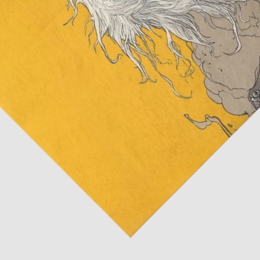 Decoupage Dapper Dog Musical Band Seidenpapier (Detail)