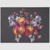 Decoupage Dark Botanical Bloom Seidenpapier (Vorderseite)