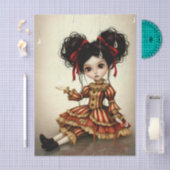 Decoupage Dark Circus Doll Seidenpapier (Handwerk)