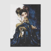 Decoupage Dark Circus Doll Seidenpapier (Vorderseite)