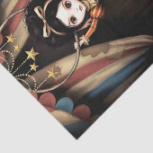 Decoupage Dark Circus Doll Seidenpapier (Ausschnitt)