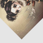 Decoupage Dark Circus Doll Seidenpapier (Ausschnitt)