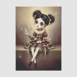 Decoupage Dark Circus Doll Seidenpapier