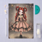 Decoupage Dark Circus Doll Seidenpapier (Handwerk)