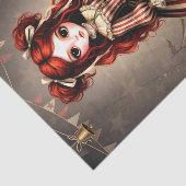 Decoupage Dark Circus Doll Seidenpapier (Ausschnitt)