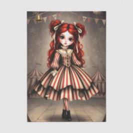 Decoupage Dark Circus Doll Seidenpapier