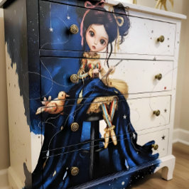 Decoupage Dark Circus Doll Seidenpapier