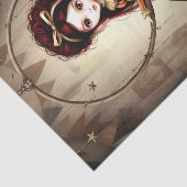 Decoupage Dark Circus Doll Seidenpapier (Ausschnitt)