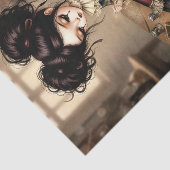 Decoupage Dark Circus Doll Seidenpapier (Ausschnitt)