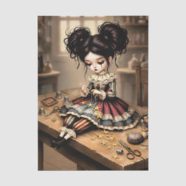 Decoupage Dark Circus Doll Seidenpapier