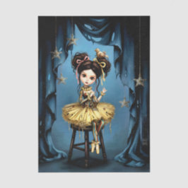 Decoupage Dark Circus Doll Seidenpapier