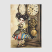 Decoupage Dark Circus Doll Seidenpapier (Vorderseite)