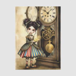 Decoupage Dark Circus Doll Seidenpapier