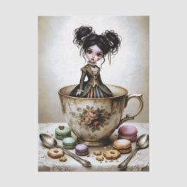 Decoupage Dark Circus Doll Seidenpapier