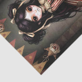 Decoupage Dark Circus Doll Seidenpapier (Ausschnitt)