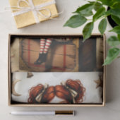 Decoupage Dark Circus Doll Seidenpapier (Geschenk)