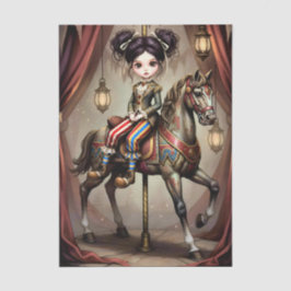 Decoupage Dark Circus Doll Seidenpapier