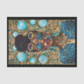 Decoupage Dark Skin Blue Imitate Mosaic 063 Seidenpapier (Vorderseite)