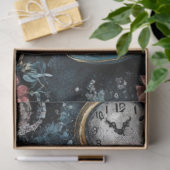 Decoupage Decoupage Vintage Tea Cups Clock Collage Seidenpapier (Geschenk)