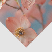 Decoupage Delicate Peach Dogwood Blume Seidenpapier (Detail)