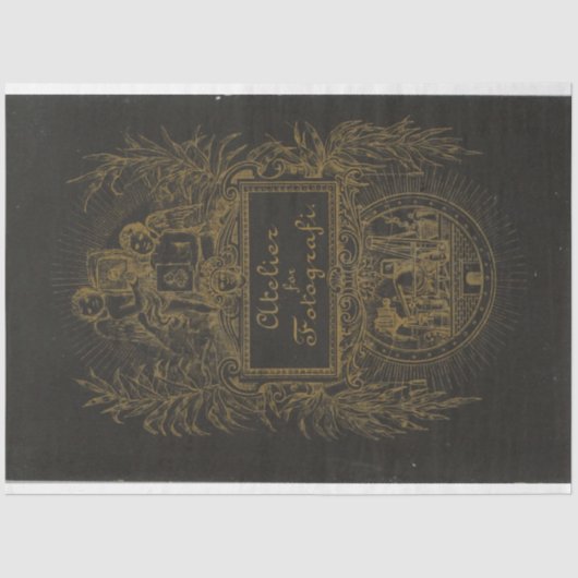 Decoupage der Black Cabinet Card Seidenpapier (Vorderseite)