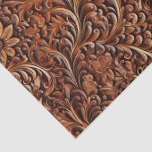 Decoupage der geschnitzten Blume aus Holz Seidenpapier (Detail)