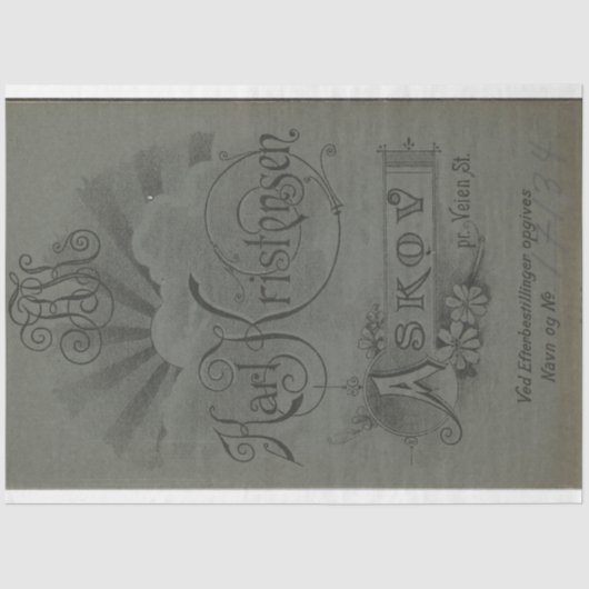 Decoupage der Green Cabinet Card Seidenpapier (Vorderseite)