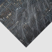 Decoupage des 250. Cyber Eagle Kunstwerks Seidenpapier (Detail)