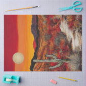 Decoupage Desert Sunset Symphony Design Seidenpapier (Basteln)