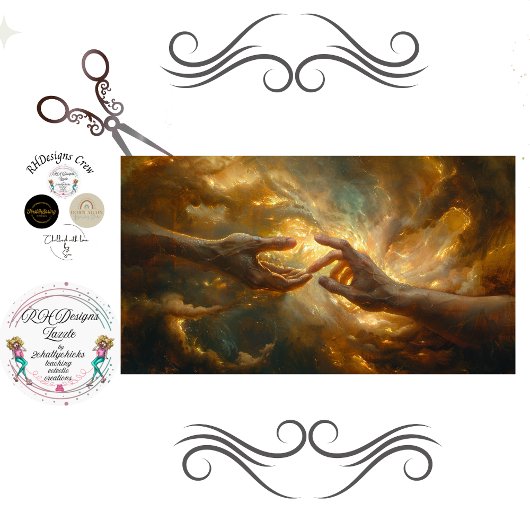 Decoupage Devine Connection Creation Faith Based Seidenpapier