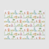 Decoupage Dinosaur Geburtstagsparty Babydusche Seidenpapier (Vorderseite)