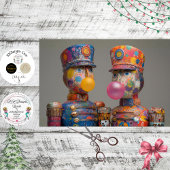 Decoupage Dot Drop Duo Bubblegum Nutcrackers Seidenpapier